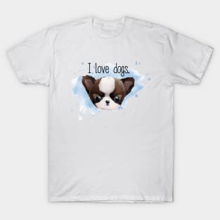 I love dogs. T-Shirt